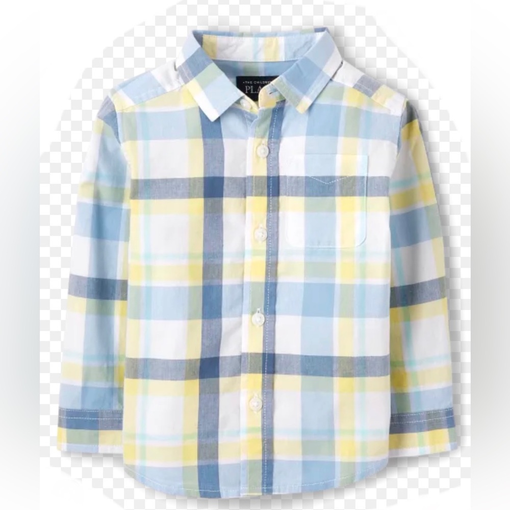 Mens long sleeve button up collared dress shirt